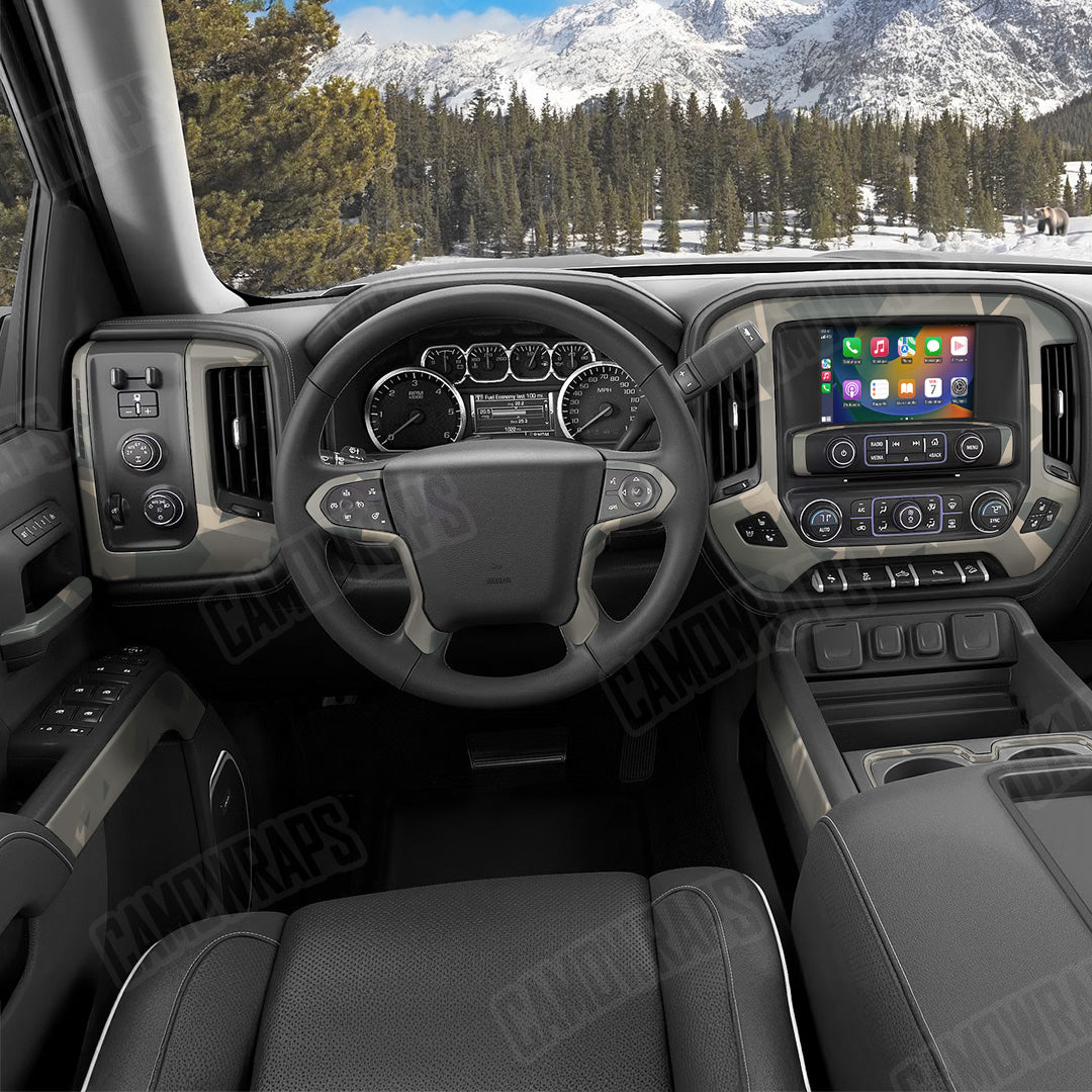 Shattered Army Camo Car Interior Skin