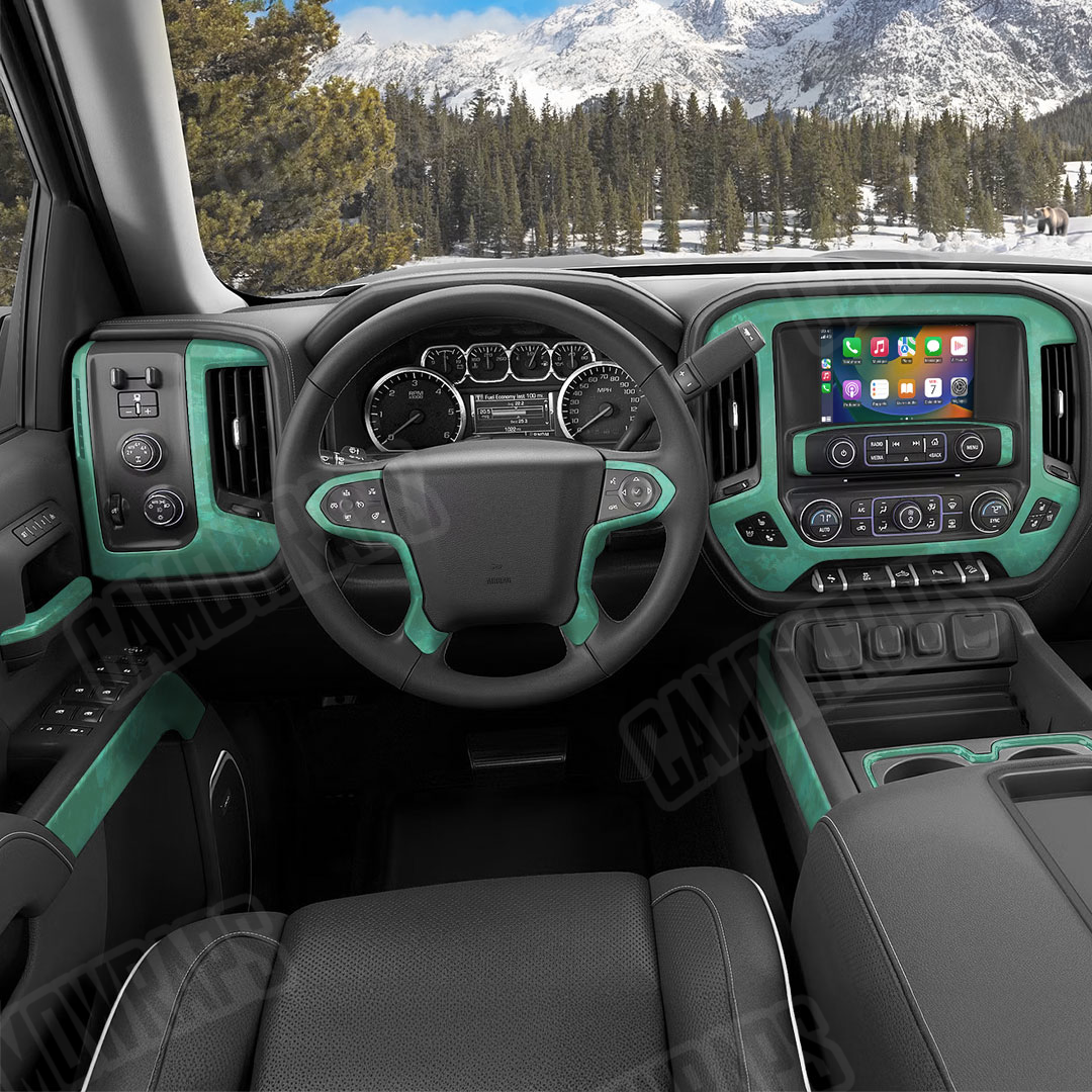 Substrate Saltwater Camo Car Interior Skin