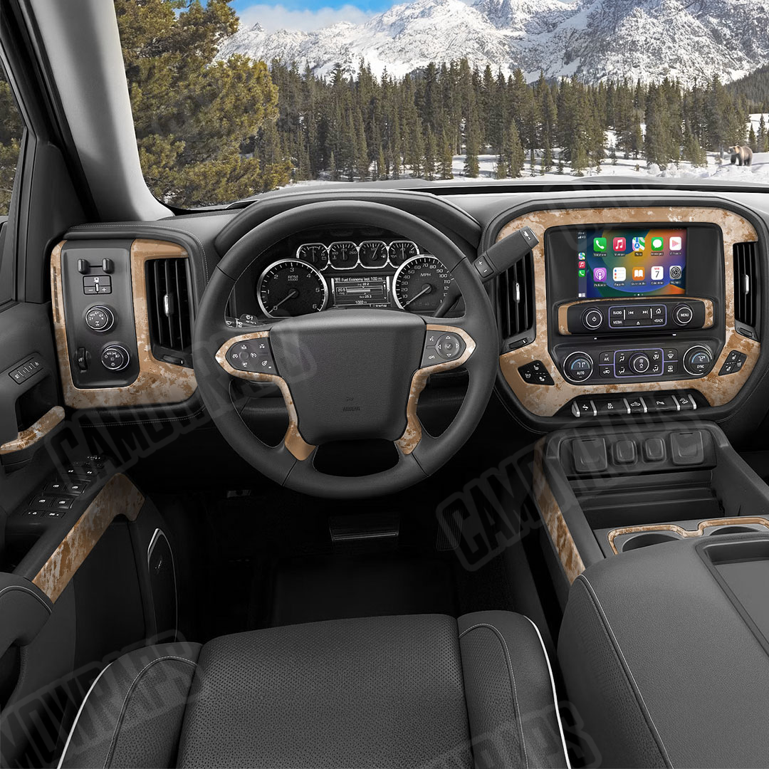 Substrate Sedona Sand Dune Camo Car Interior Skin