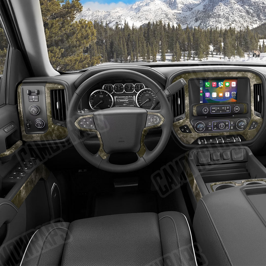 Substrate Sierra Camo Car Interior Skin