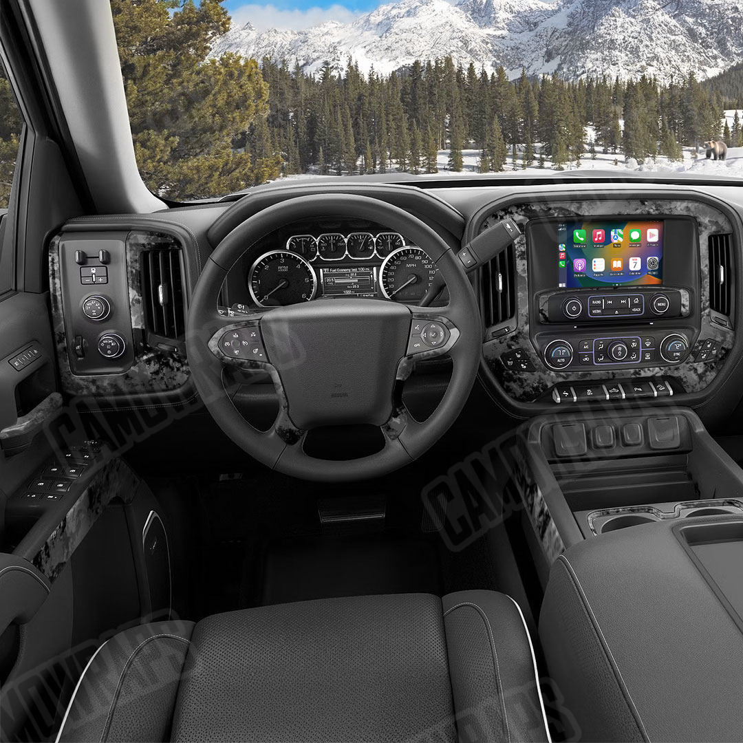 Substrate Steel Camo Car Interior Skin