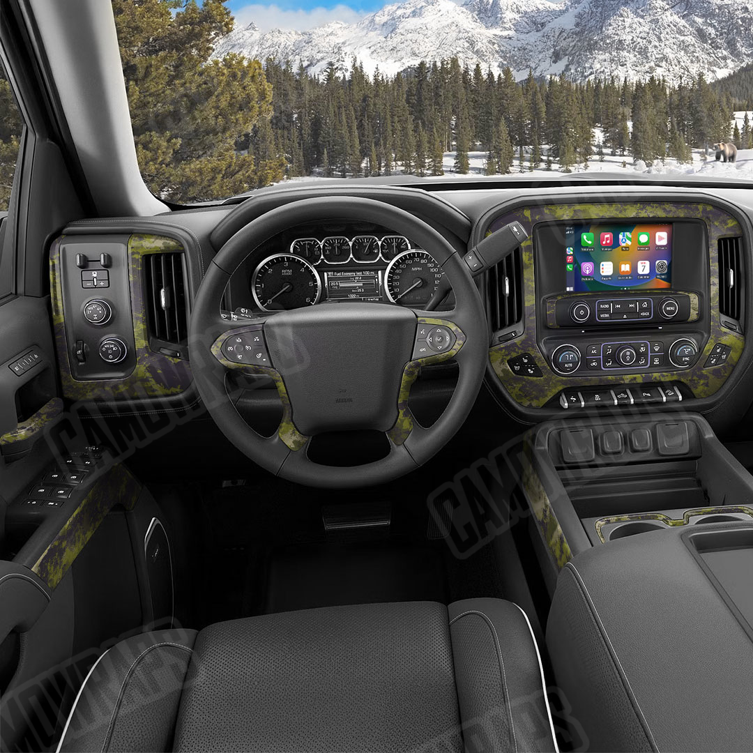 Substrate Stockholm Camo Car Interior Skin