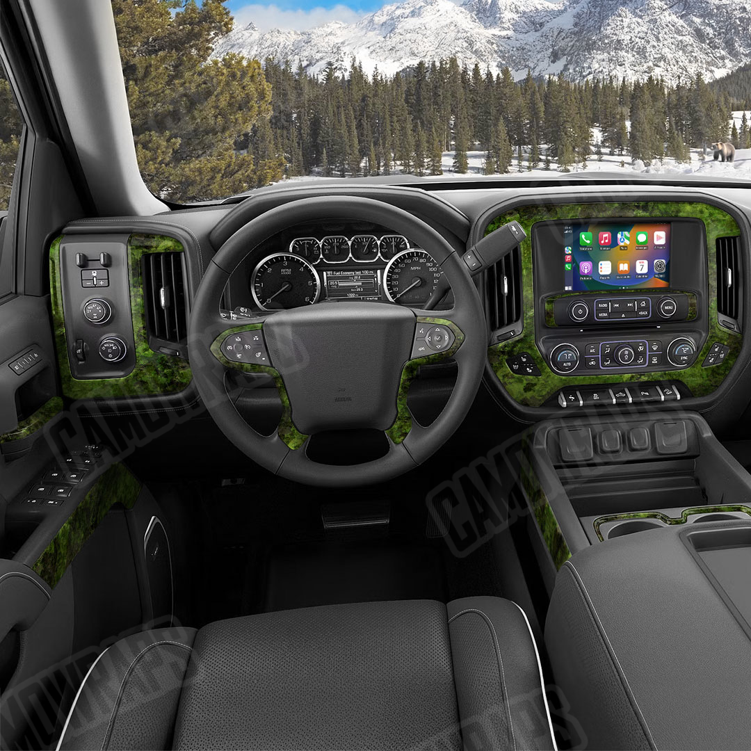 Substrate Subtropic Camo Car Interior Skin