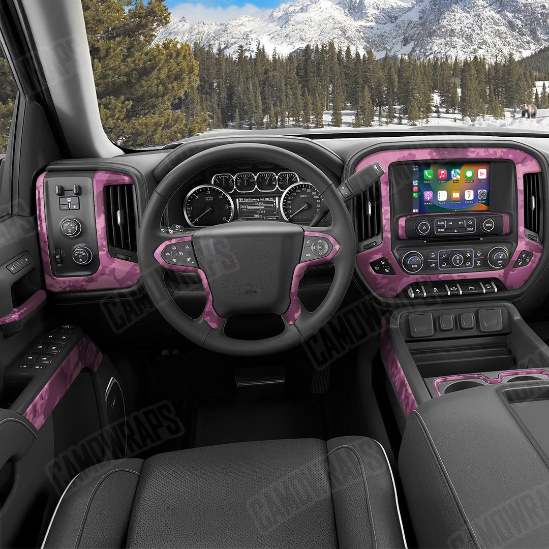 Treetop Floral Camo Car Interior Skin