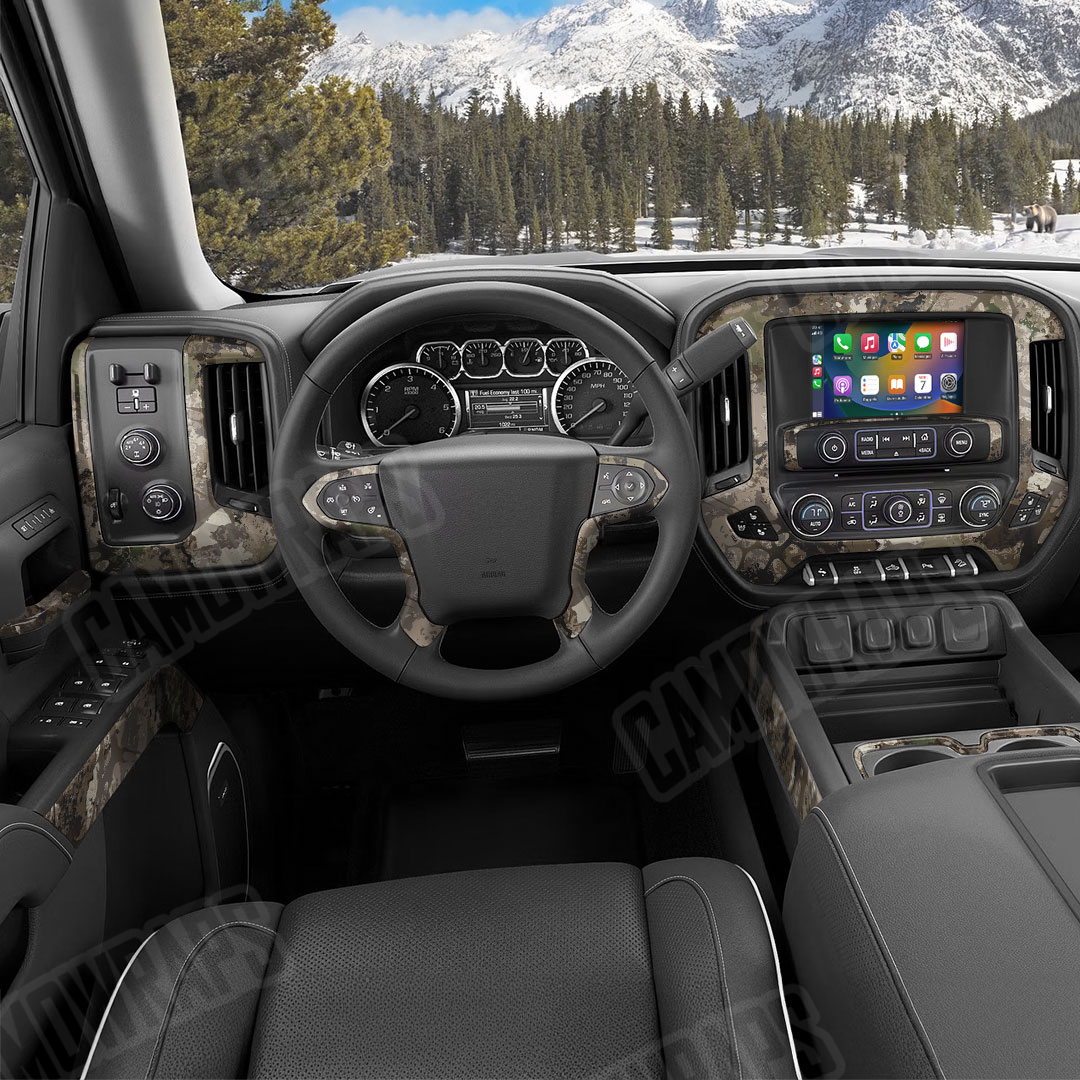 Veil Stoke Flat Camo Car Interior Skin