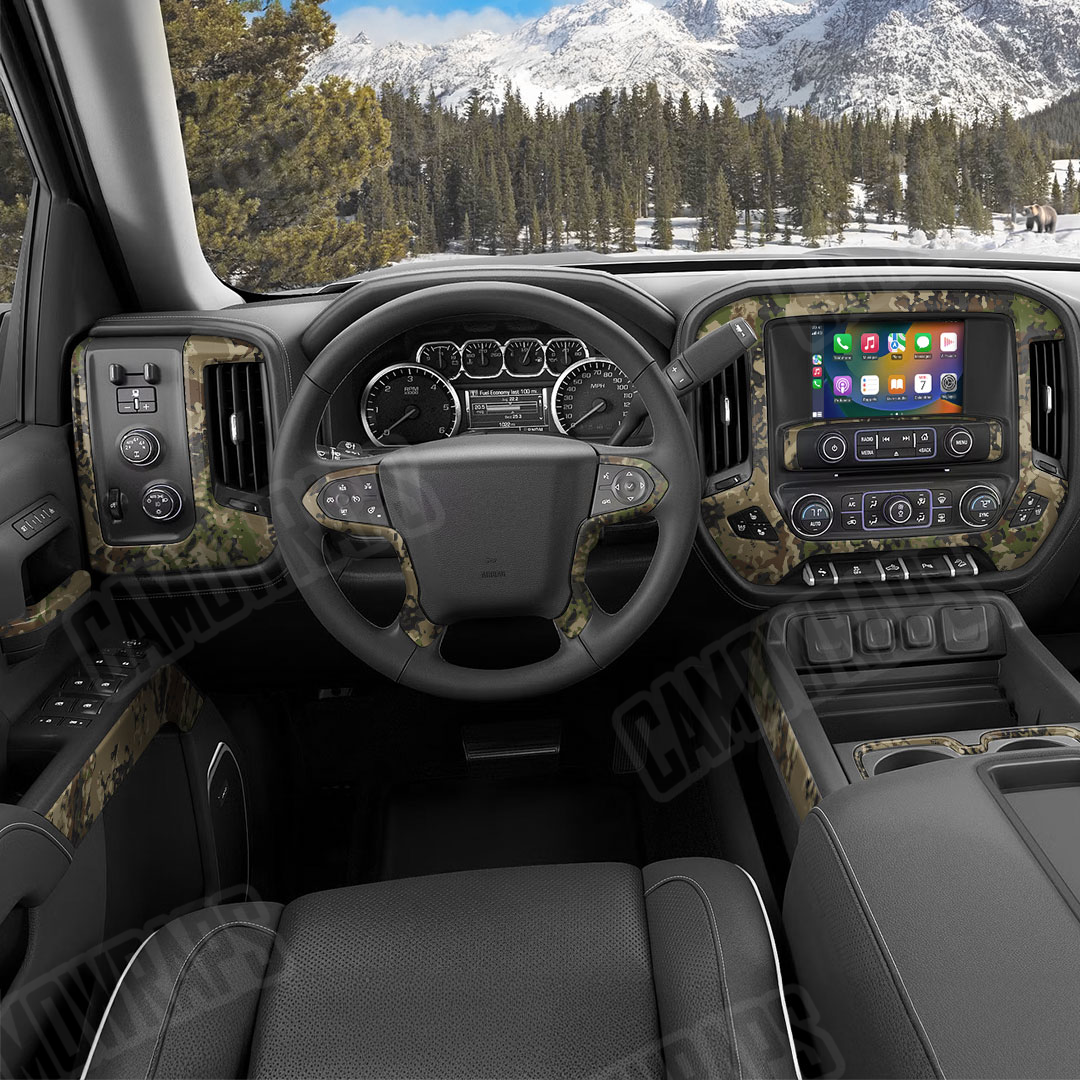 Veil Summit Camo Car Interior Skin