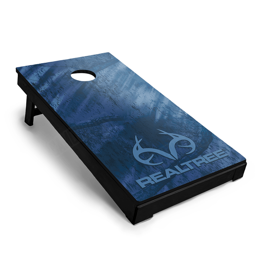 Realtree Fishing Blue Cornhole Vinyl Wrap