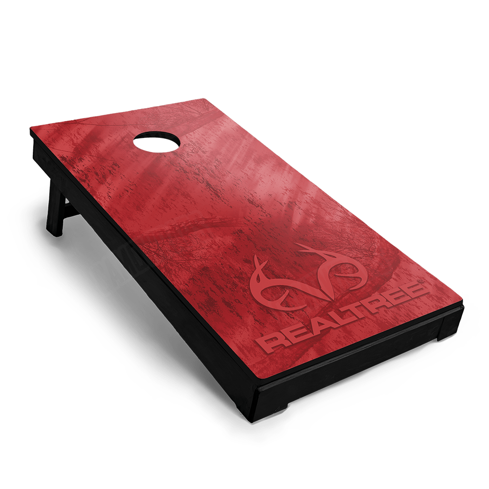 Realtree Fishing Red Cornhole Vinyl Wrap