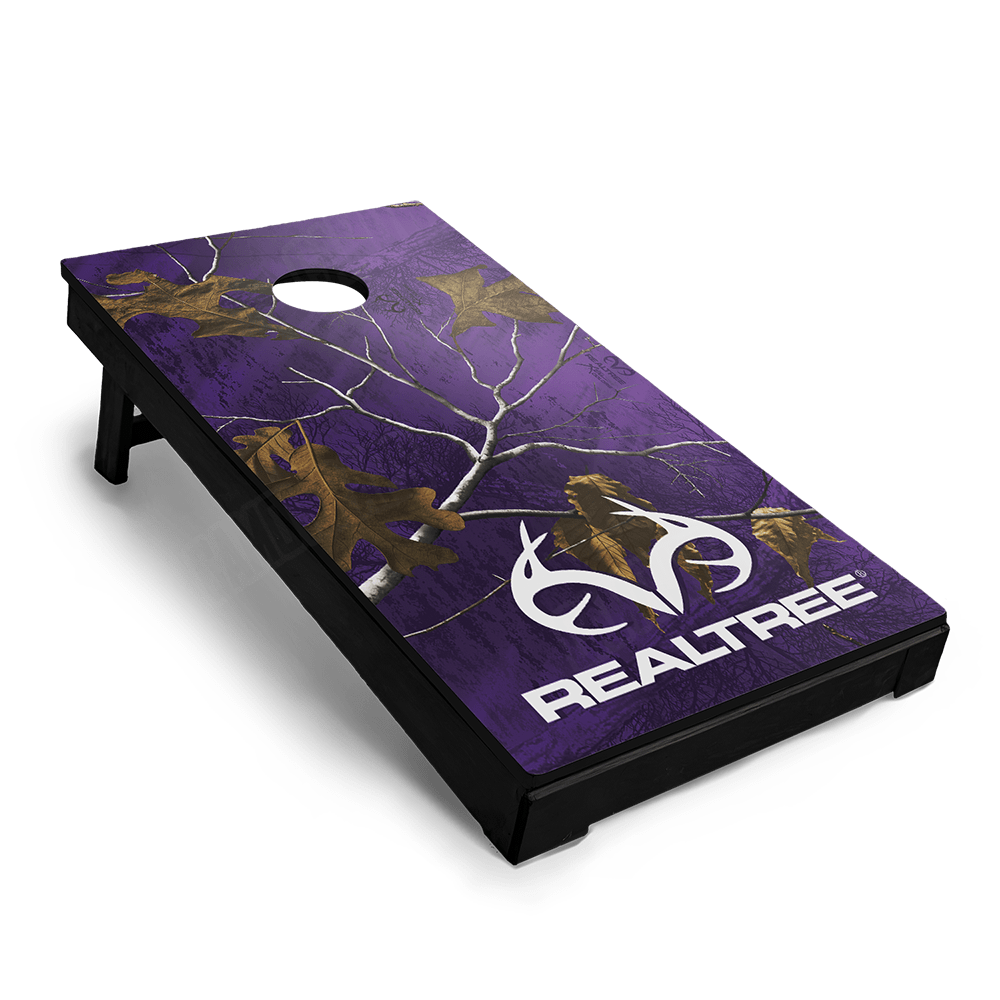Realtree XTRA Colors Purple Cornhole Vinyl Wrap
