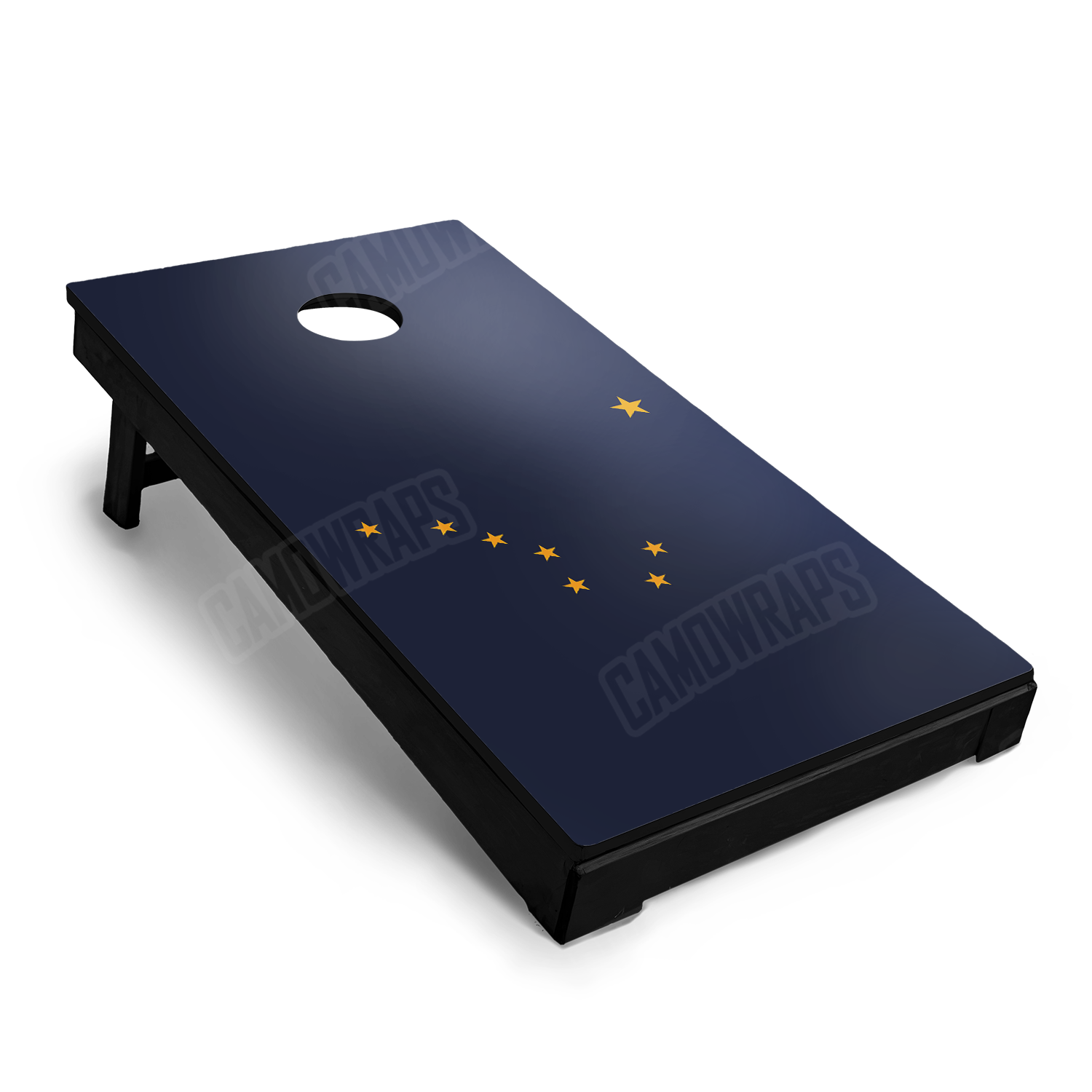 US States Alaska Flag Cornhole Vinyl Wrap