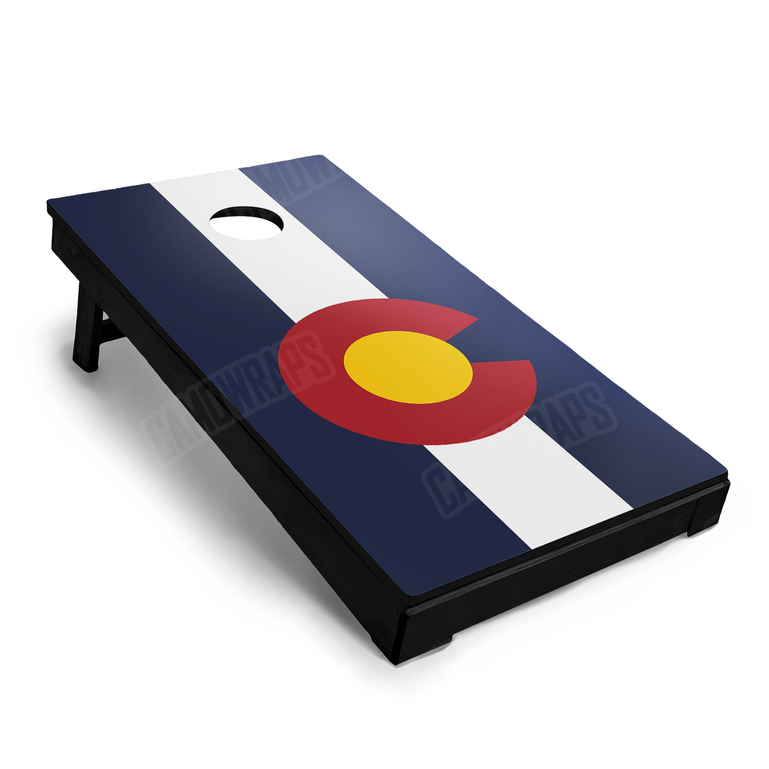 US States Colorado Flag Cornhole Vinyl Wrap