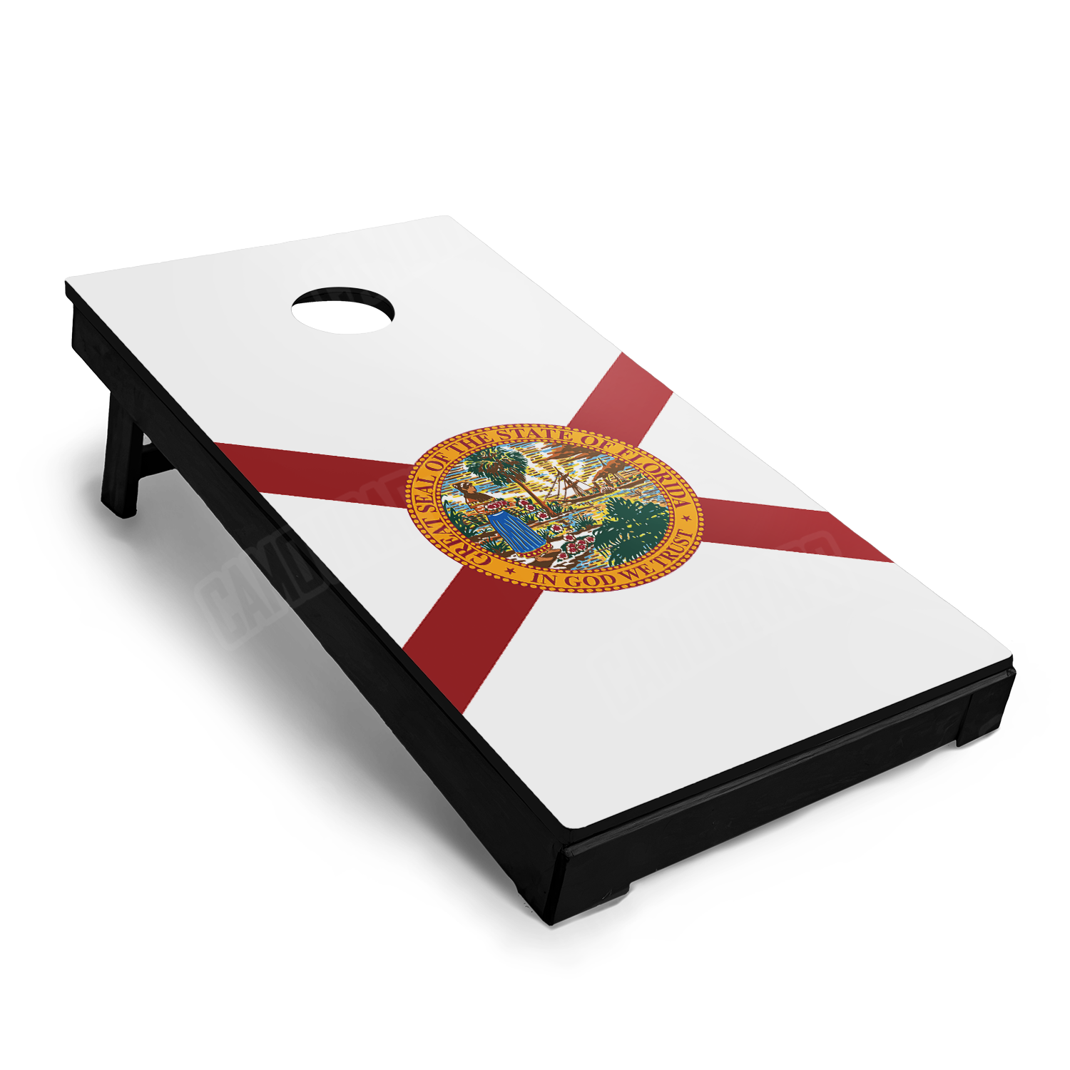 US States Florida Flag Cornhole Vinyl Wrap