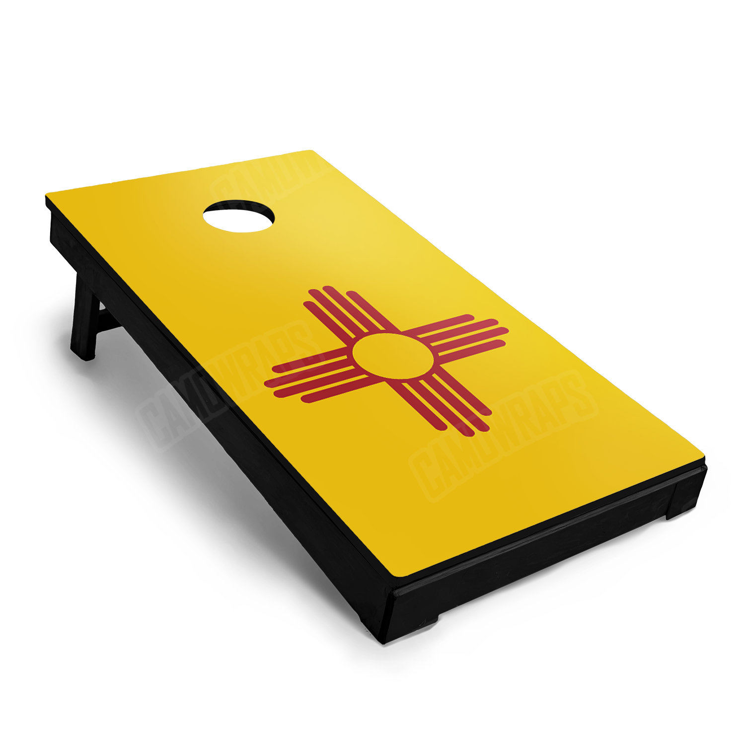 US States New Mexico Flag Cornhole Vinyl Wrap