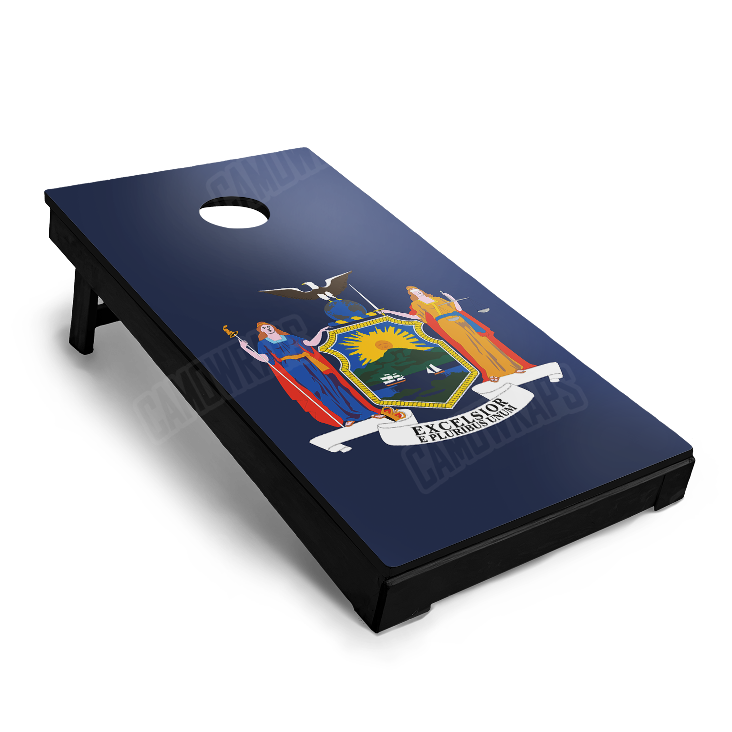 US States New York Flag Cornhole Vinyl Wrap