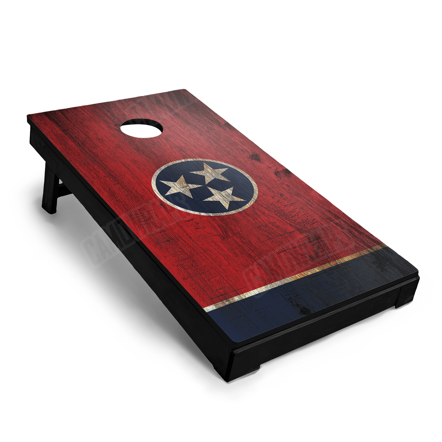 US States Tennessee Distressed Flag Cornhole Vinyl Wrap