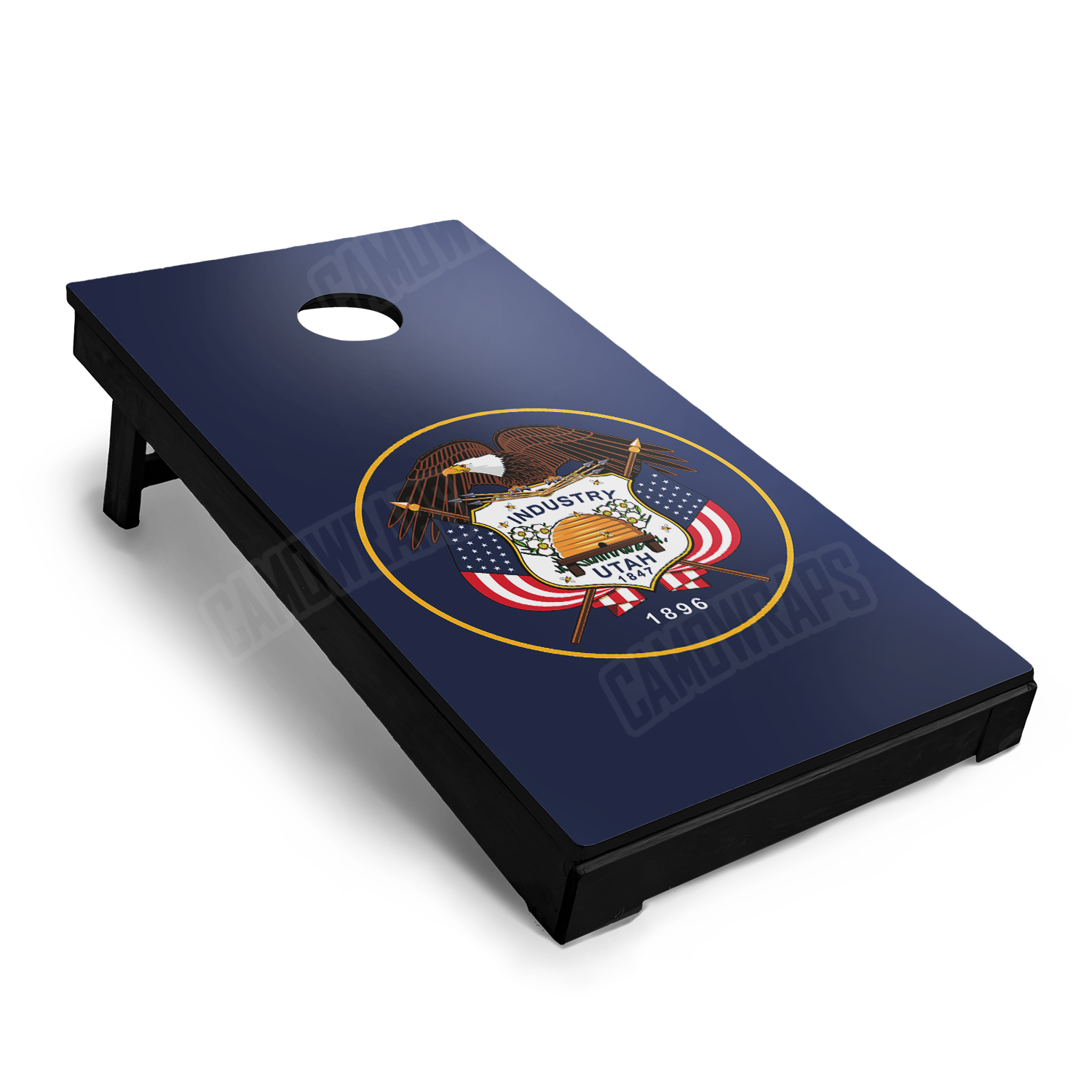 US States Utah Flag Cornhole Vinyl Wrap