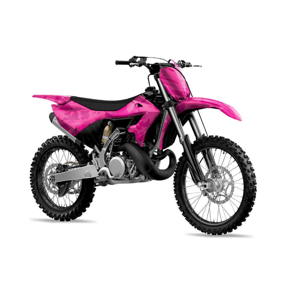 Crystal Elite Magenta Camo Dirt Bike Vinyl Wrap