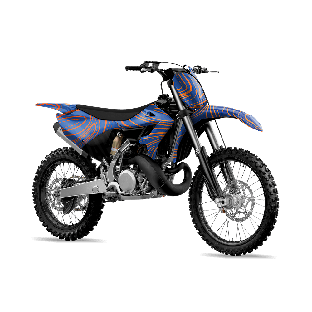 Damascus Fire And Ice Camo Dirt Bike Vinyl Wrap