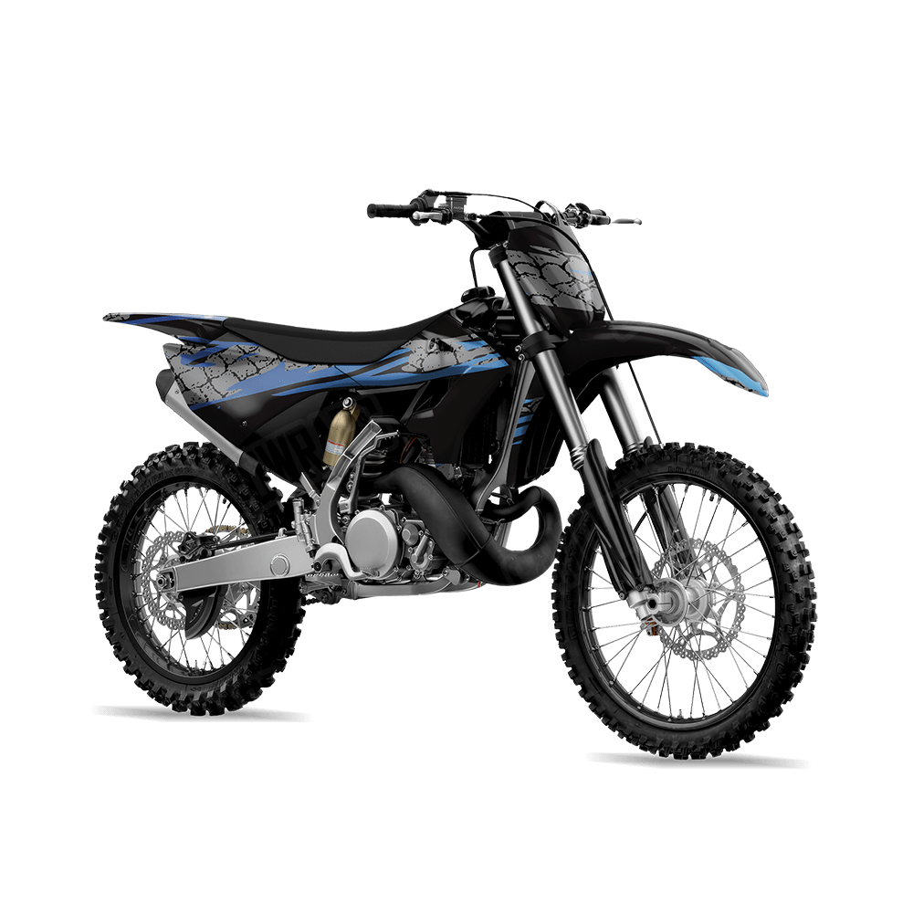 Dragonbreath Blue Dirt Bike Wraps