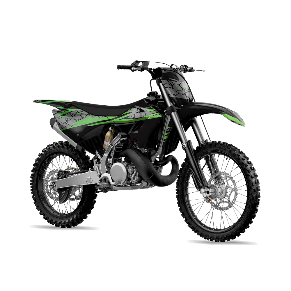 Dragonbreath Green Dirt Bike Wraps