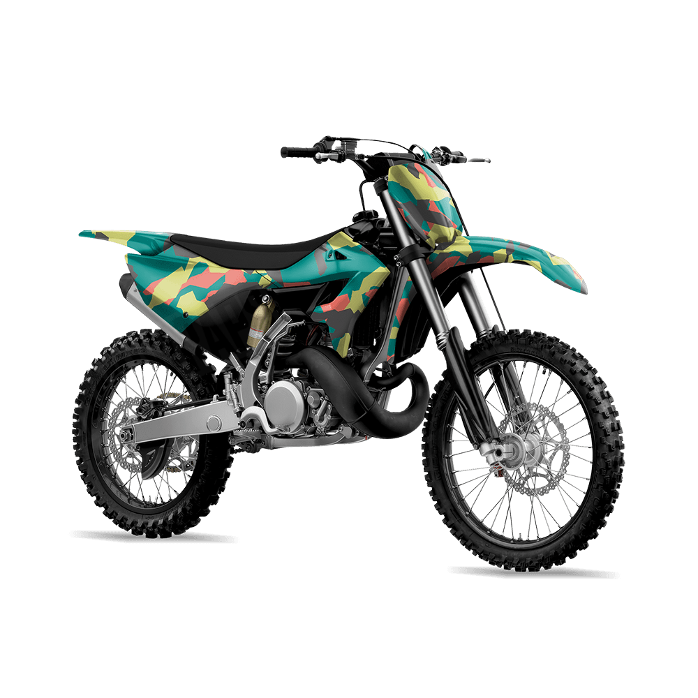 Erratic Fiesta Camo Dirt Bike Vinyl Wrap