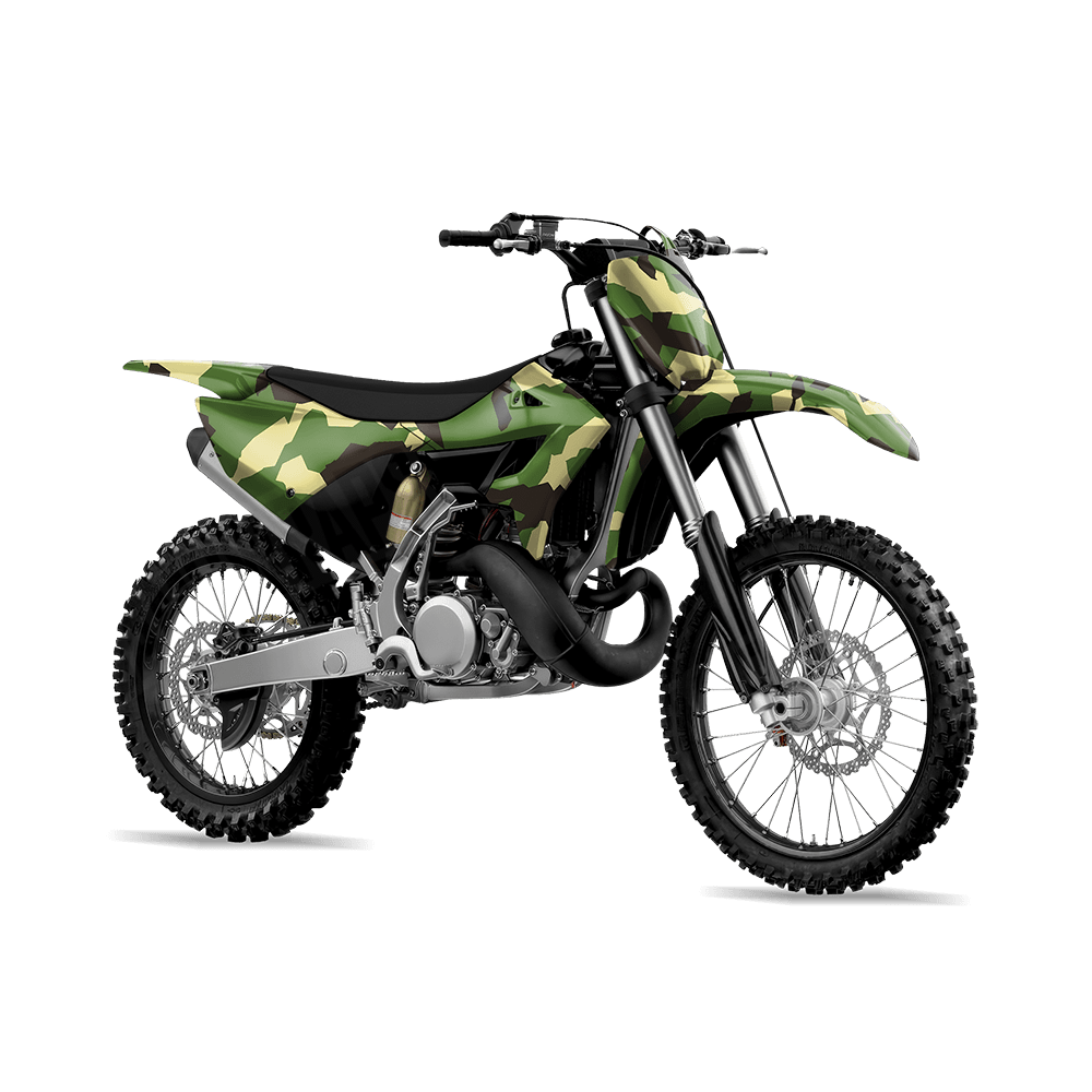 Erratic Jungle Camo Dirt Bike Vinyl Wrap