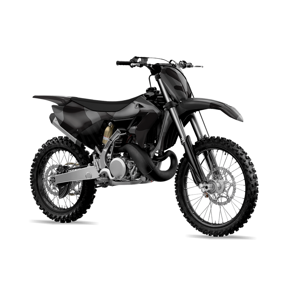Jumbo Cumulus Elite Black Camo Dirt Bike Vinyl Wrap