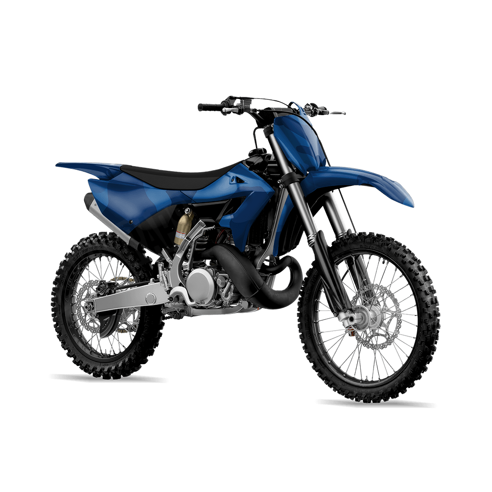 Jumbo Cumulus Elite Blue Camo Dirt Bike Vinyl Wrap