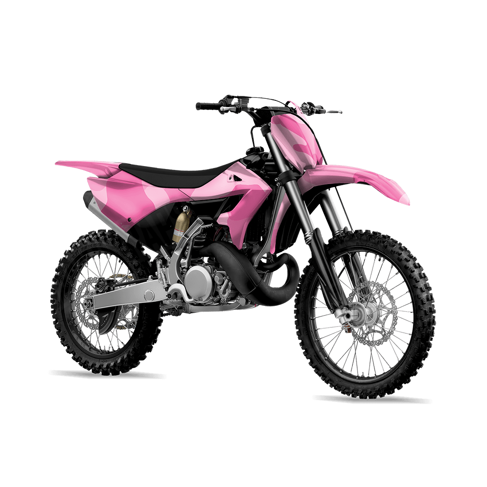 Jumbo Cumulus Elite Pink Camo Dirt Bike Vinyl Wrap