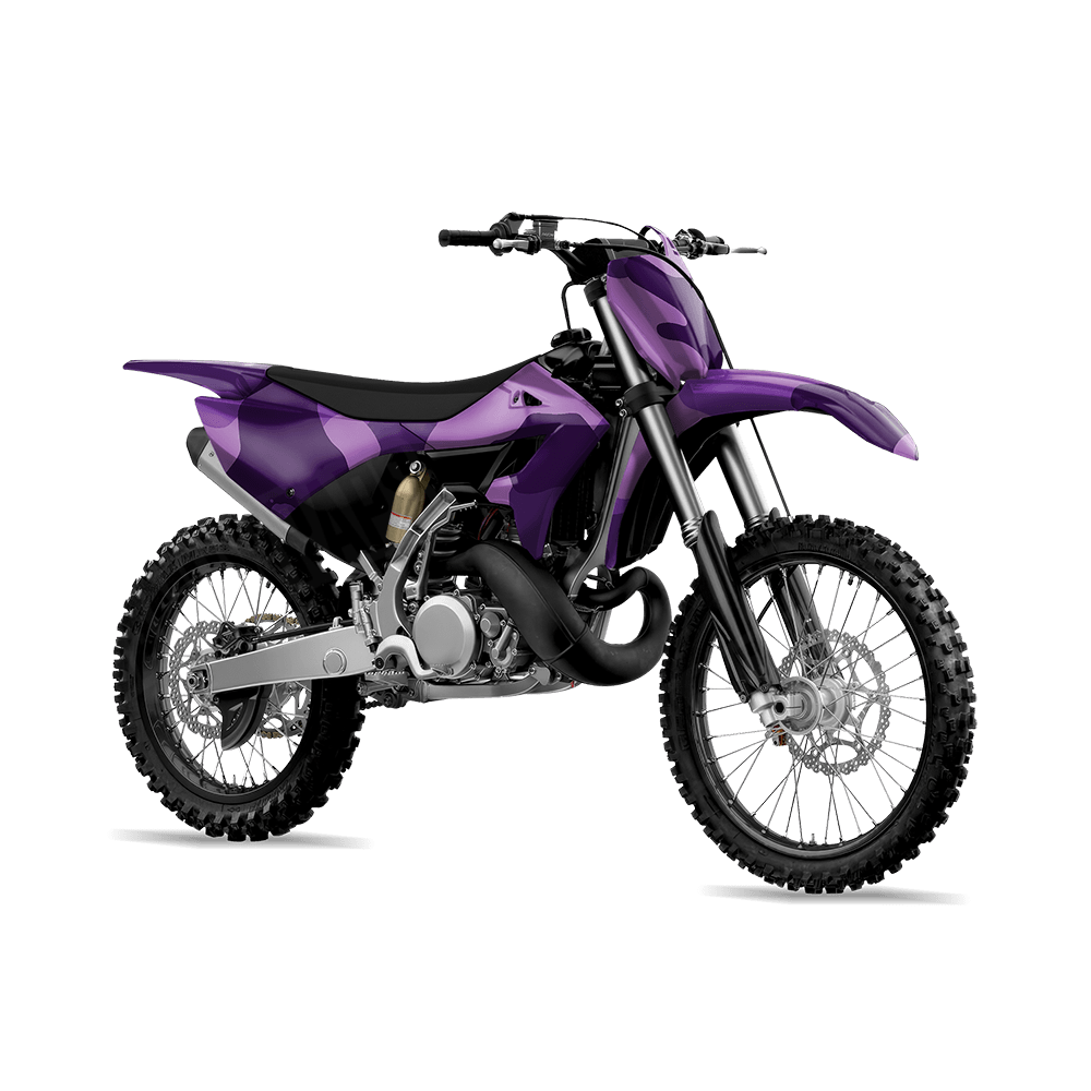 Jumbo Cumulus Elite Purple Camo Dirt Bike Vinyl Wrap