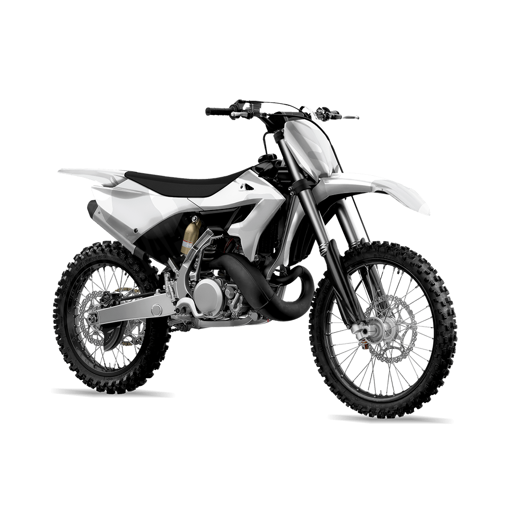 Jumbo Cumulus Elite White Camo Dirt Bike Vinyl Wrap