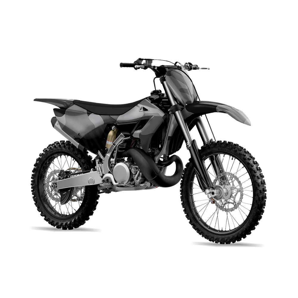 Jumbo Cumulus Midnight Camo Dirt Bike Vinyl Wrap