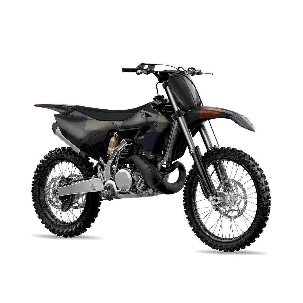 Pixel Blue Copper Dirt Bike Wraps