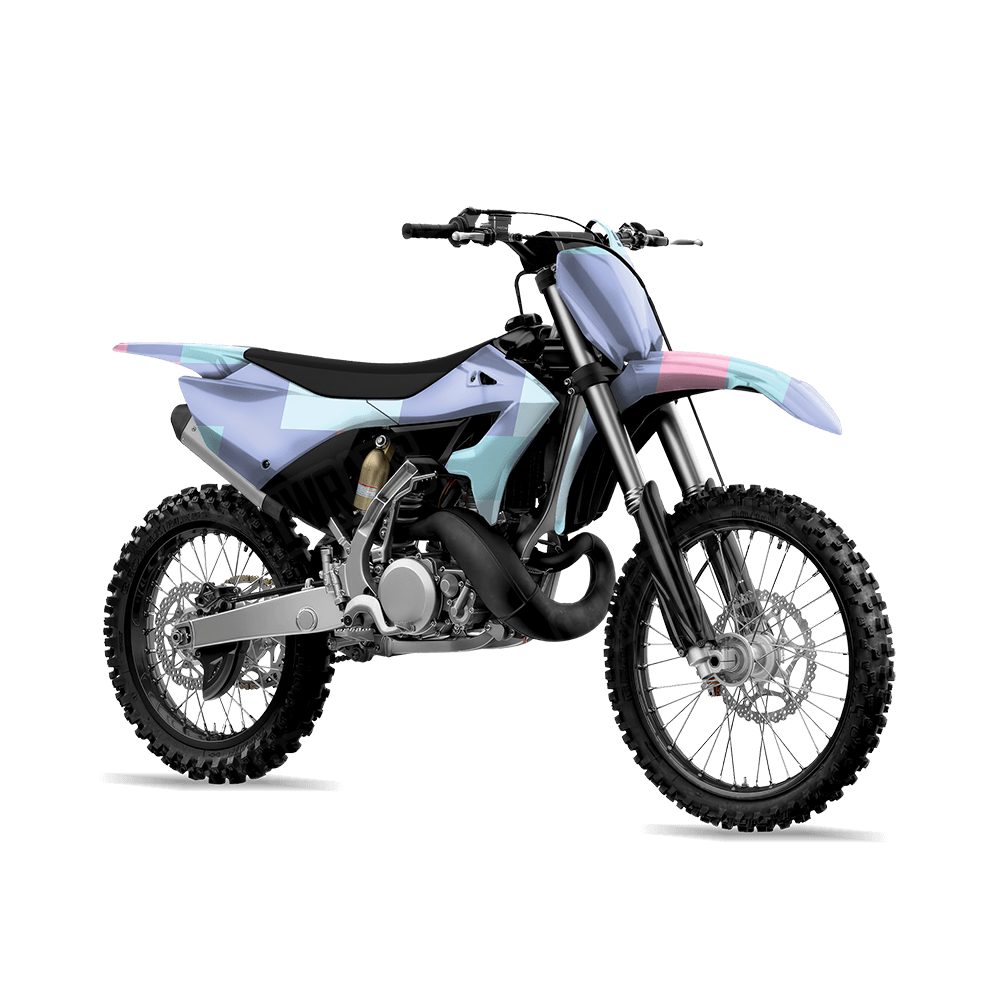 Pixel Cotton Candy Dirt Bike Wraps