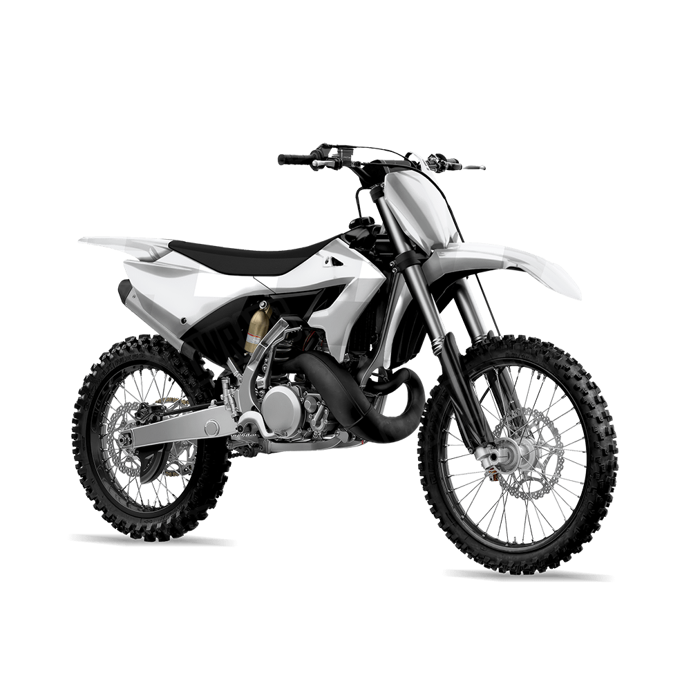 Pixel Elite White Dirt Bike Wraps