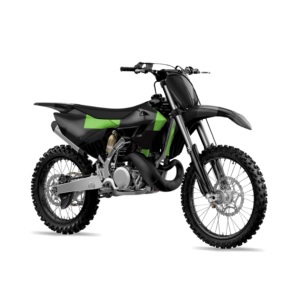 Pixel Metro Green Dirt Bike Wraps