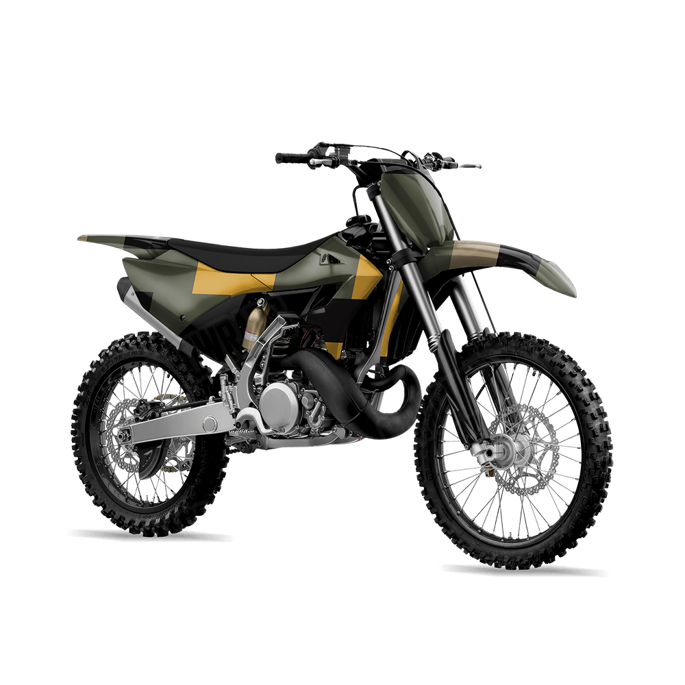Pixel Militant Yellow Dirt Bike Wraps