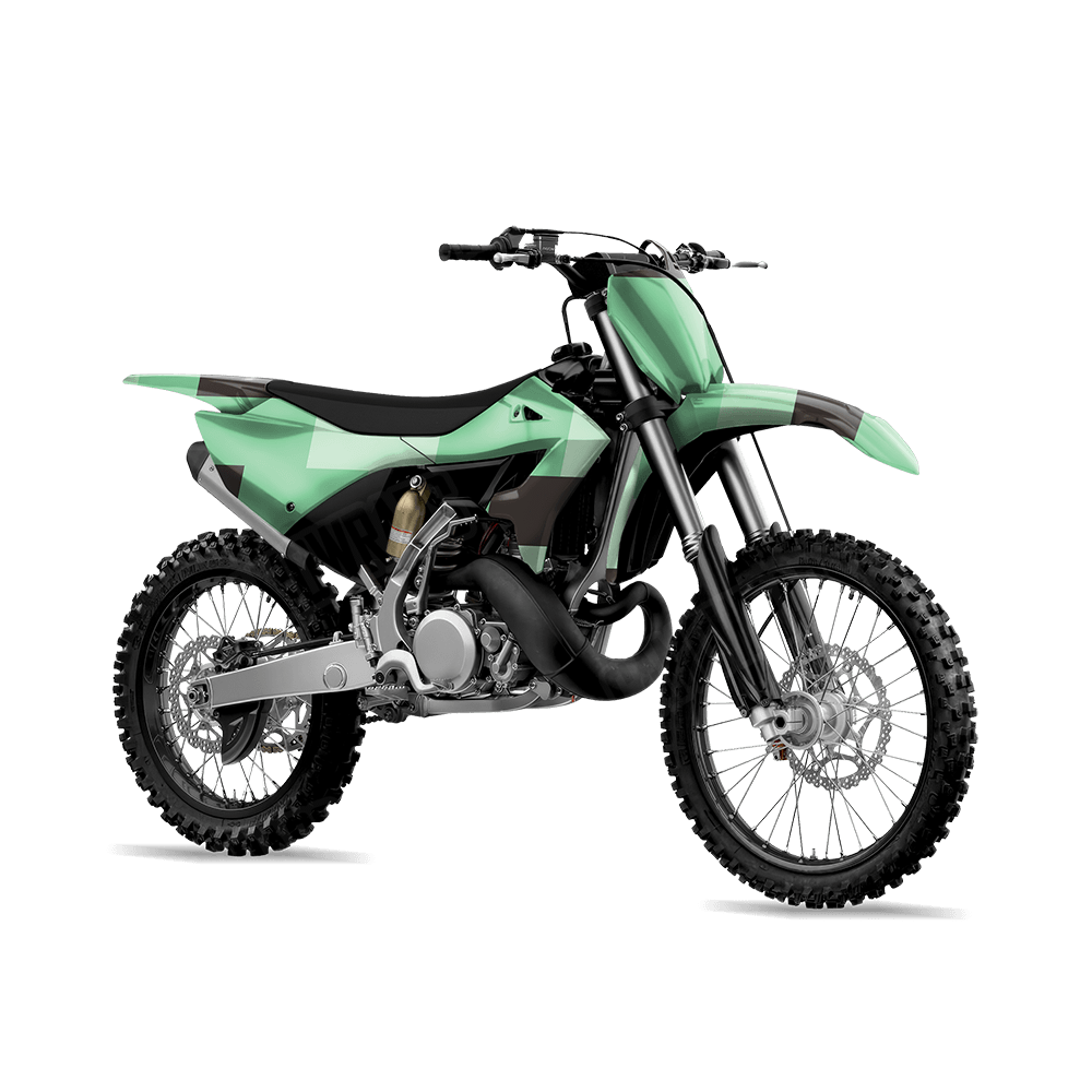 Pixel Mint Chocolate Chip Dirt Bike Wraps