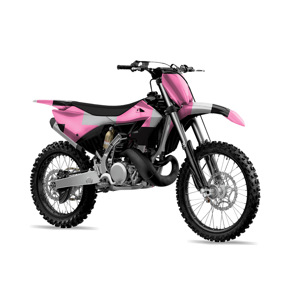 Pixel Pink Tiger Dirt Bike Wraps