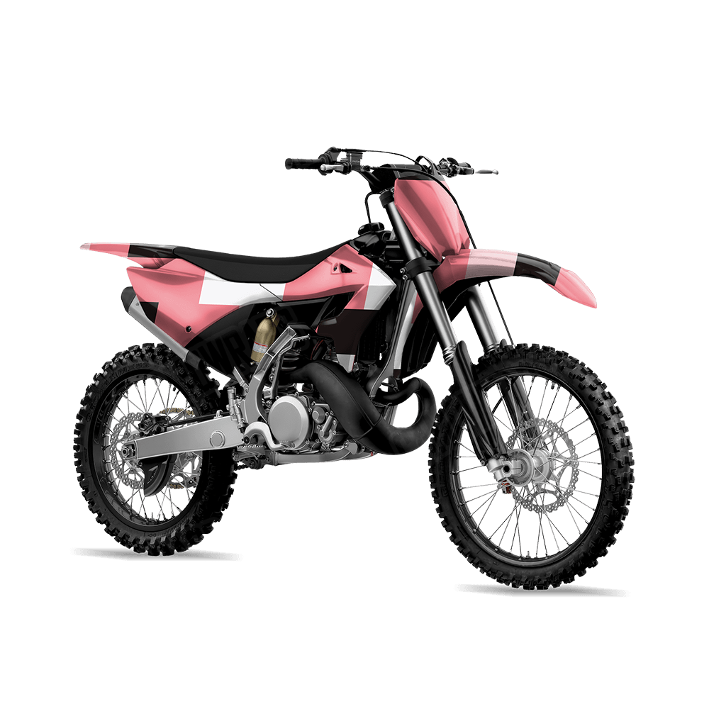 Pixel Pink Dirt Bike Wraps