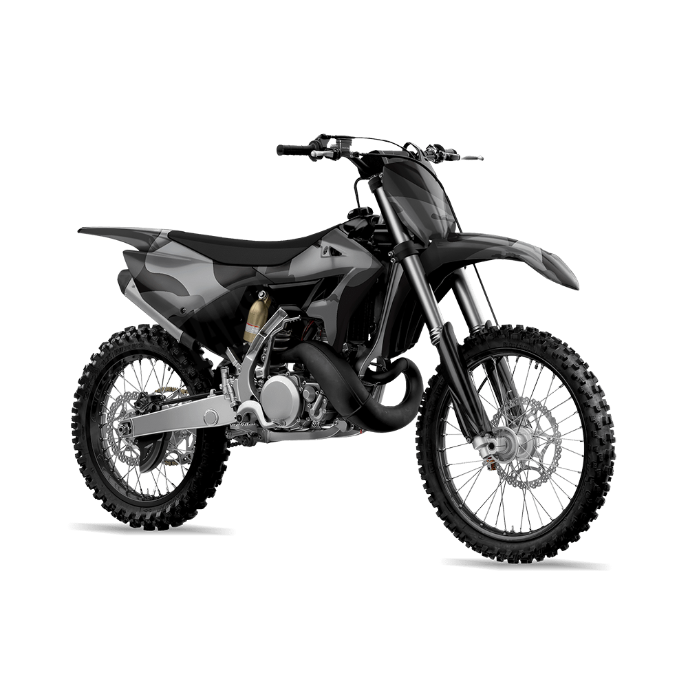 Jumbo Ragged Midnight Camo Dirt Bike Vinyl Wrap