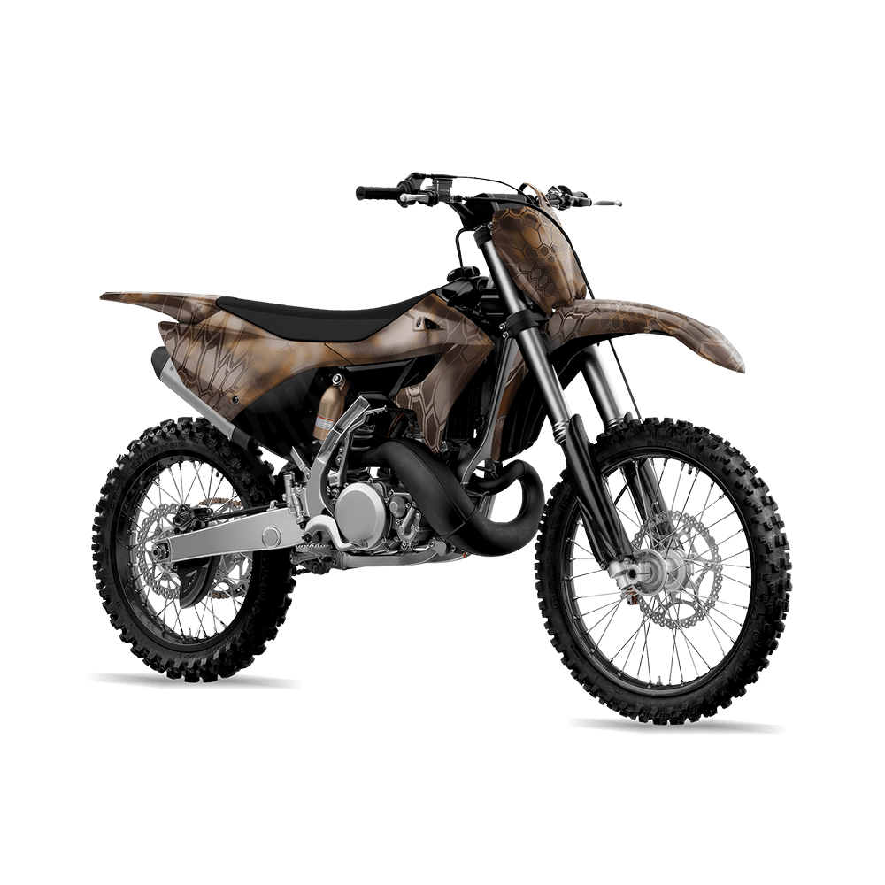 Kryptek Banshee Camo Dirt Bike Vinyl Wrap
