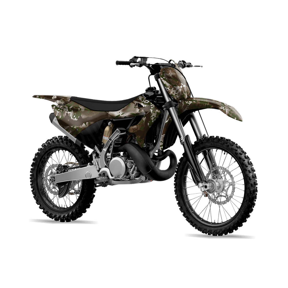 Kryptek Obskura Actaeon Camo Dirt Bike Vinyl Wrap