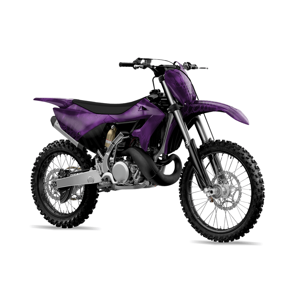Kryptek Purple Camo Dirt Bike Vinyl Wrap