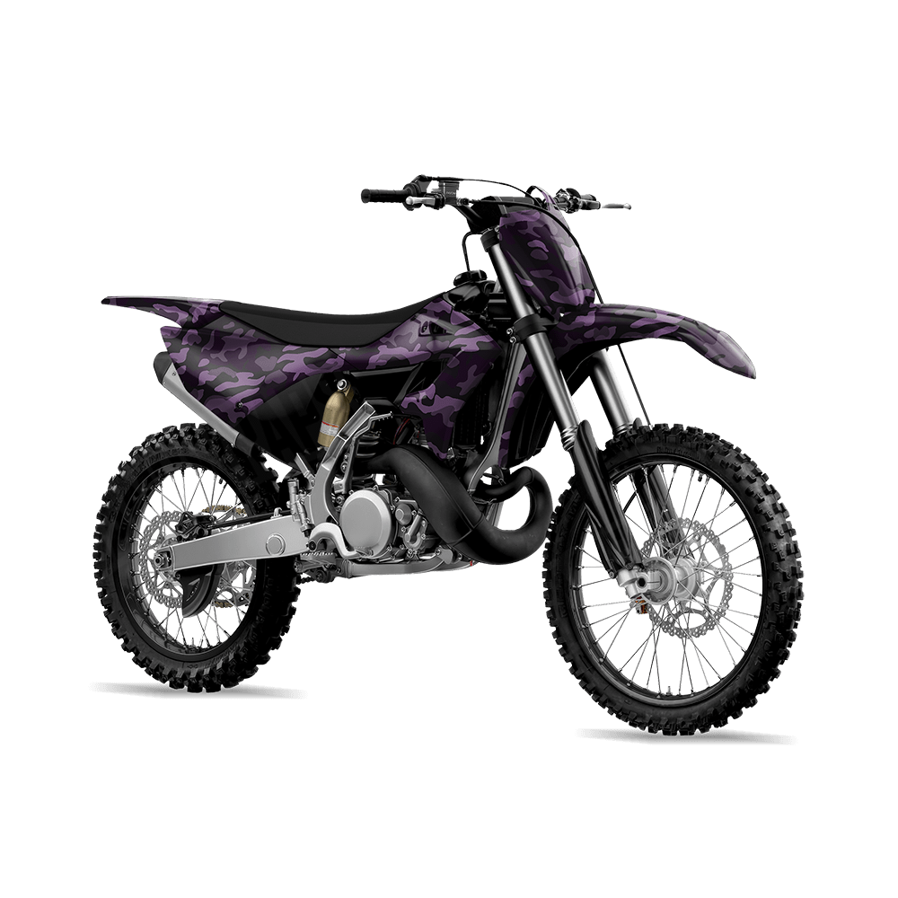 Large Classic Darkwing Camo Dirt Bike Vinyl Wrap