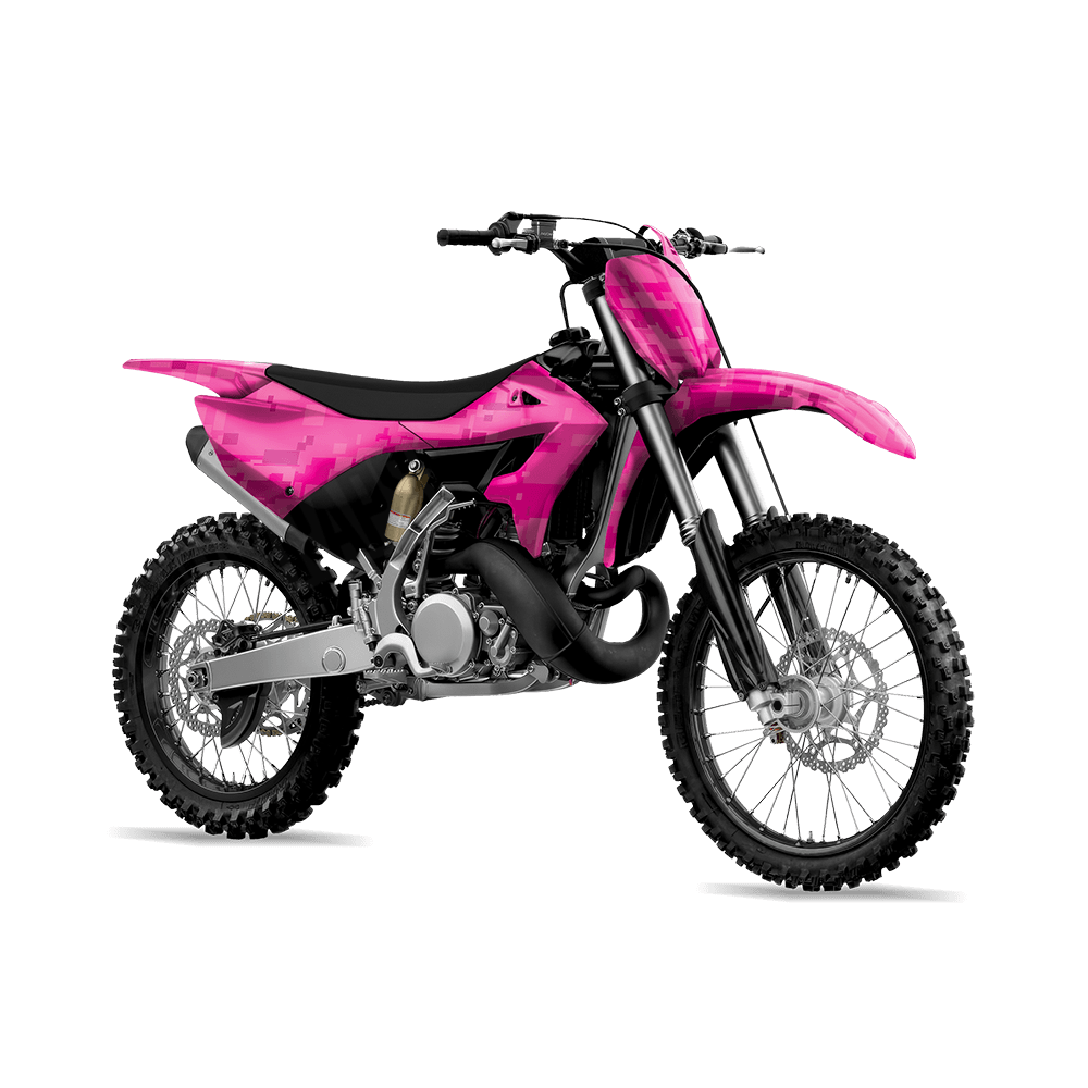 Large Digital Elite Magenta Camo Dirt Bike Vinyl Wrap
