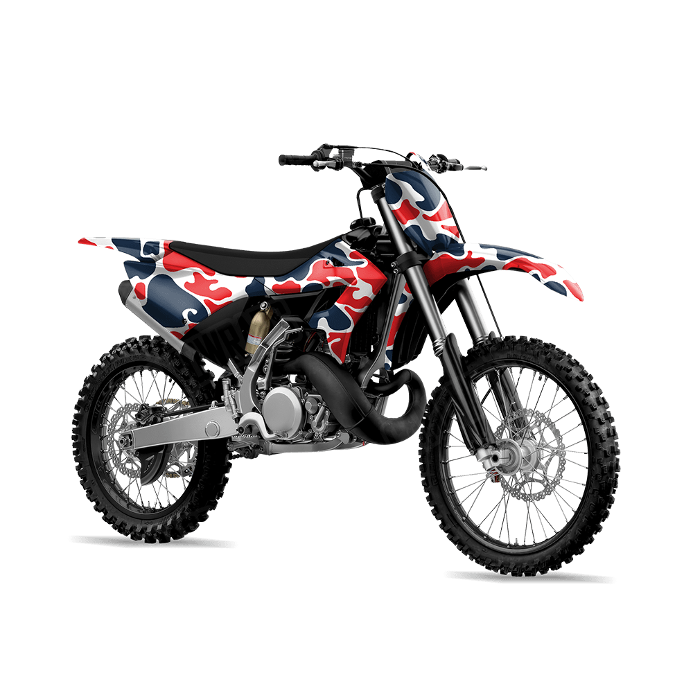 Old School Duck America Dirt Bike Wraps