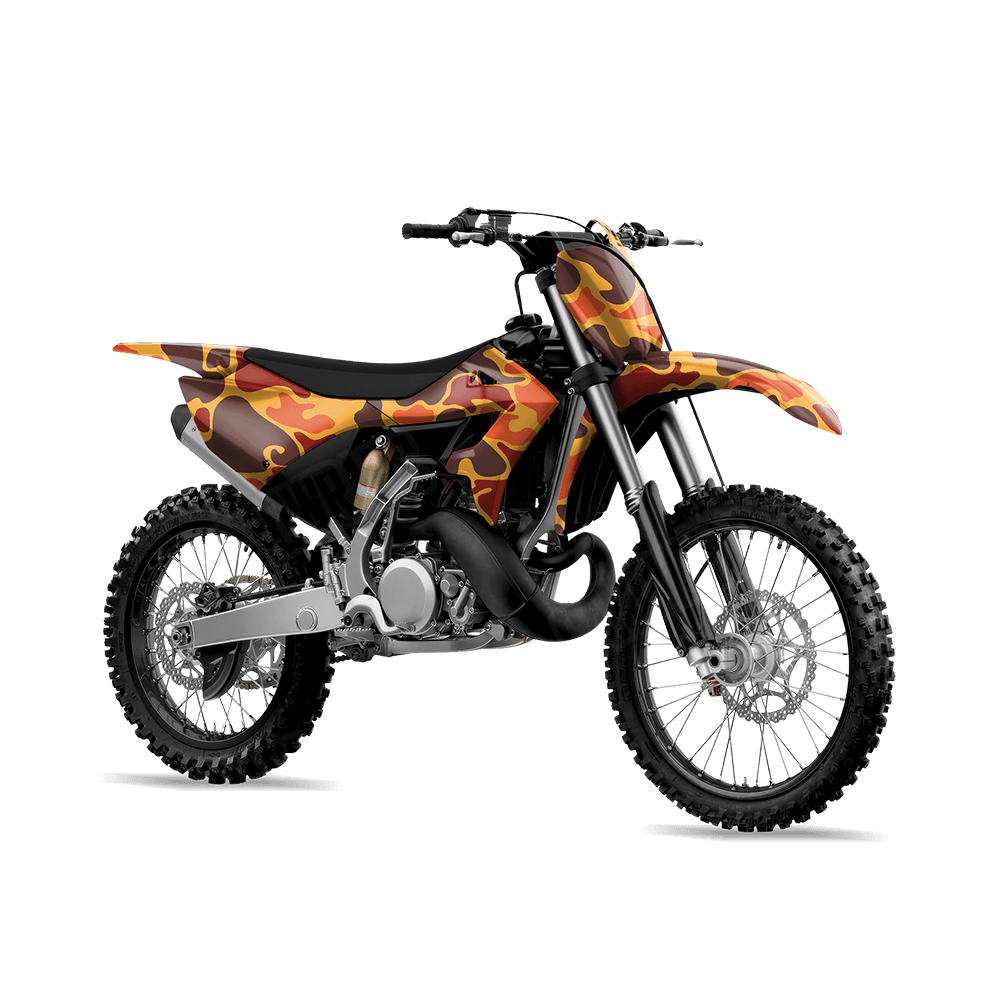 Old School Duck Autumn Dirt Bike Wraps