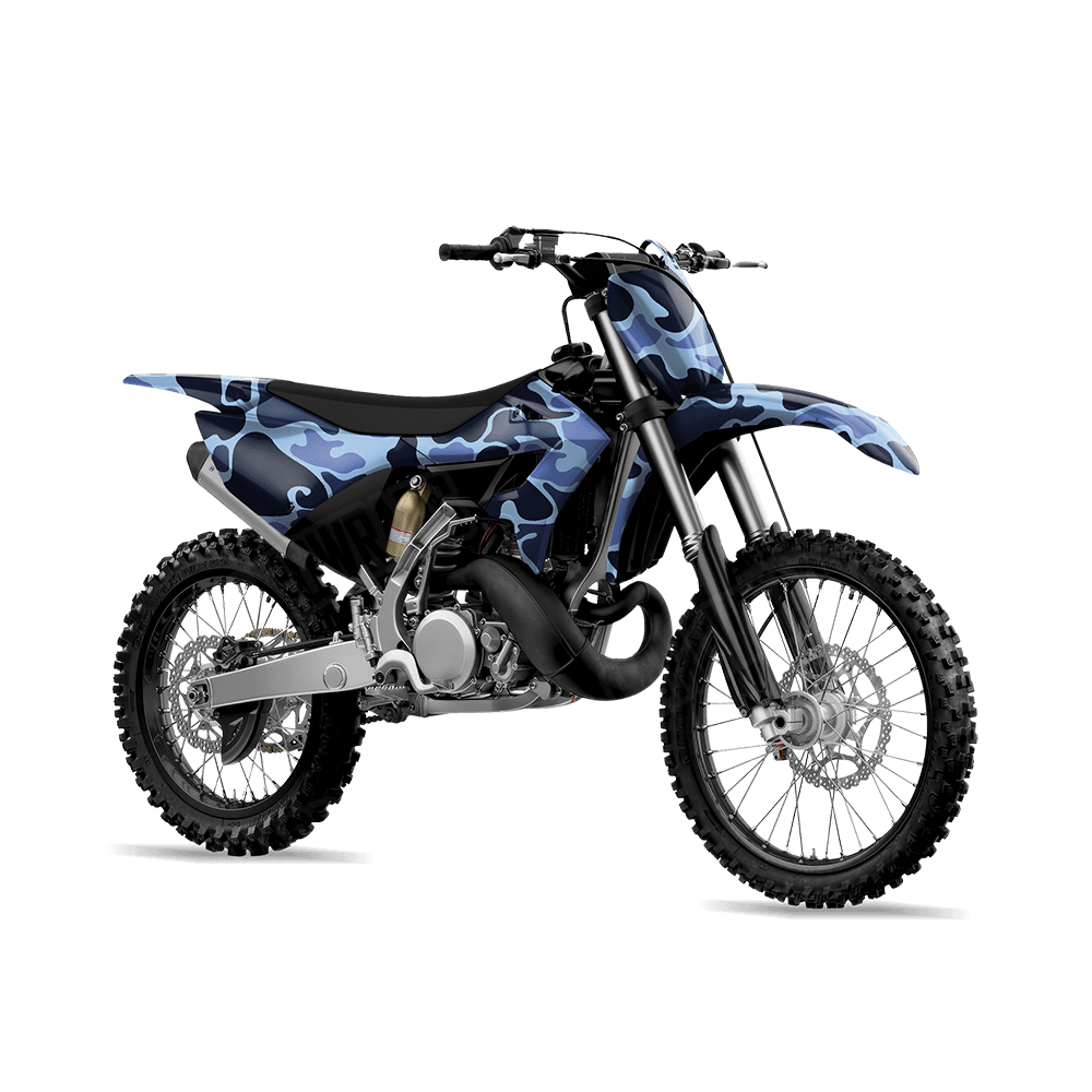 Old School Duck Blue Urban Night Dirt Bike Wraps