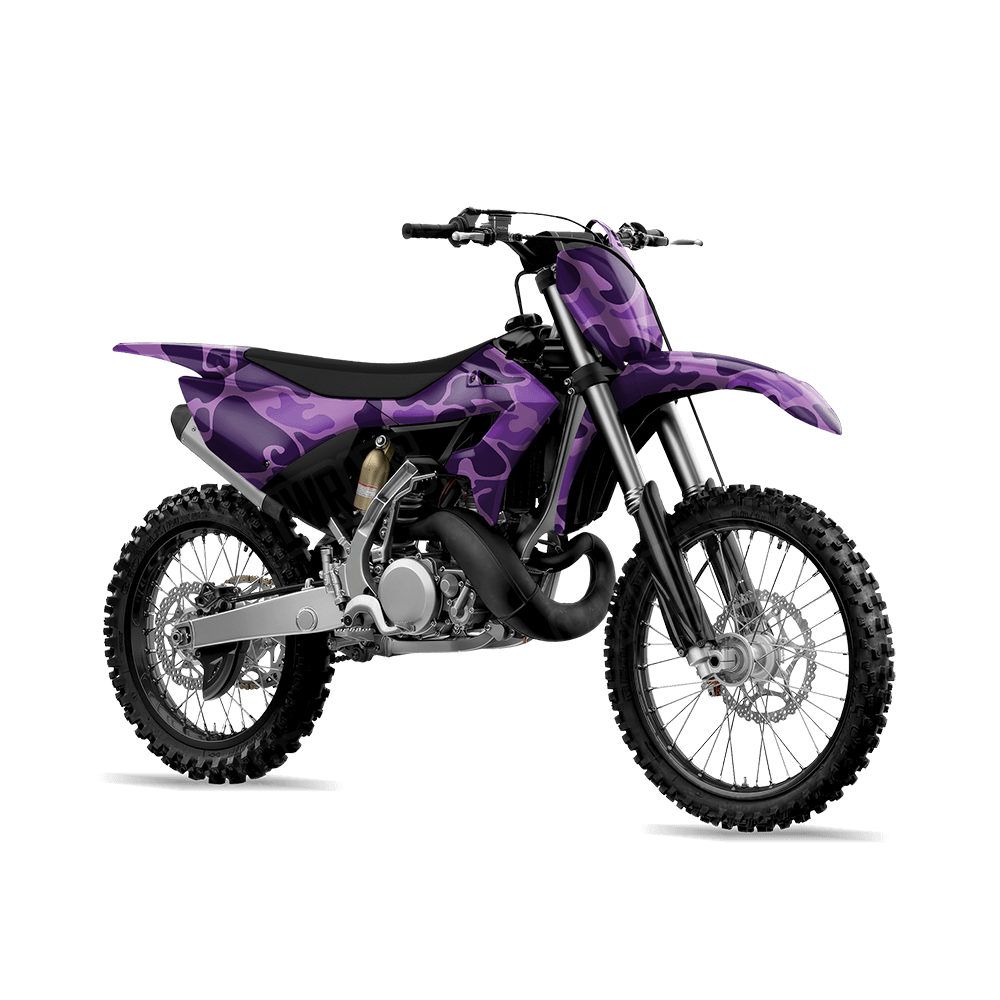 Old School Duck Elite Purple Dirt Bike Wraps